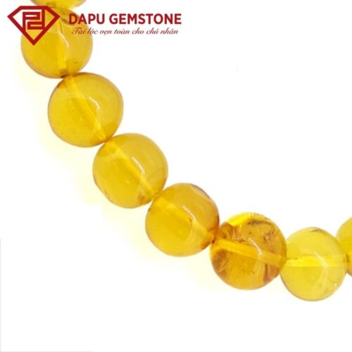 Vòng tay hổ phách Natural Amber mix 4 màu