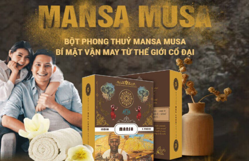 Bột thảo dược phong thủy Mansa Musa tẩy uế trừ tà gia đạo an yên