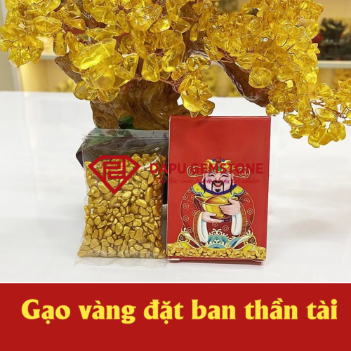 Gạo vàng thần tài chiêu lộc và may mắn