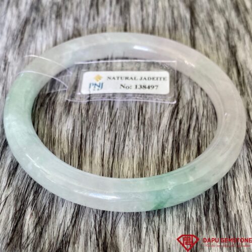 Vòng Bản Dẹt Ngọc Cẩm Thạch Ni 60