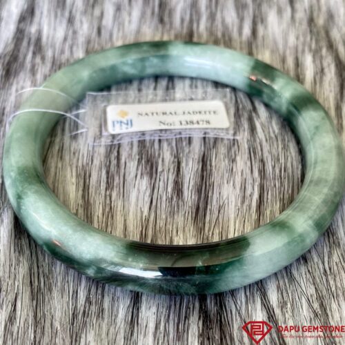 Vòng Tay Ngọc Cẩm Thạch Bản Dẹt