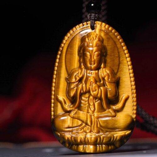 đá mắt hổ vàng nâu