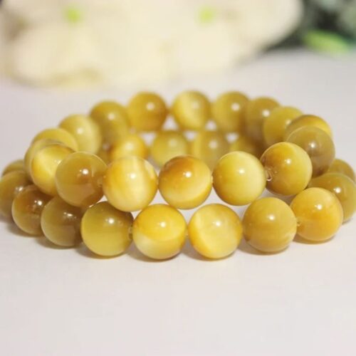Vòng Đá Mắt Hổ Vàng Tâm 12 Ly