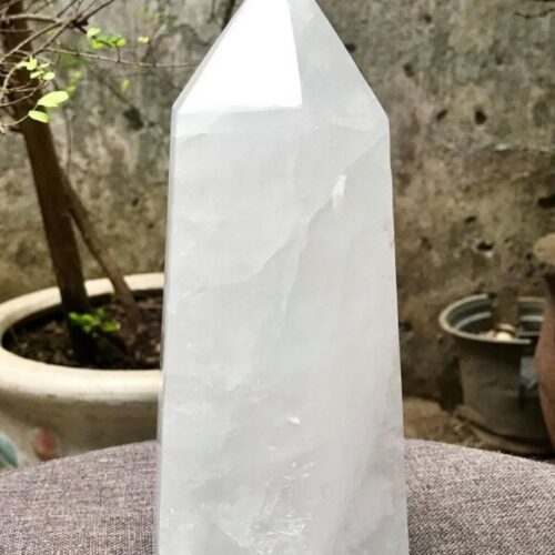 Trụ thạch anh trắng 7cm 95gr