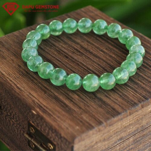 Chuỗi Vòng Thạch Anh Dâu Xanh VDQX